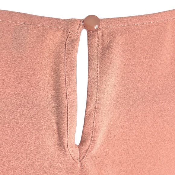 NINE WEST Women's Pullover Jewel Neck Crepe Blouse with 3/4 Bow Sleeve Detail - Picture 4 of 9